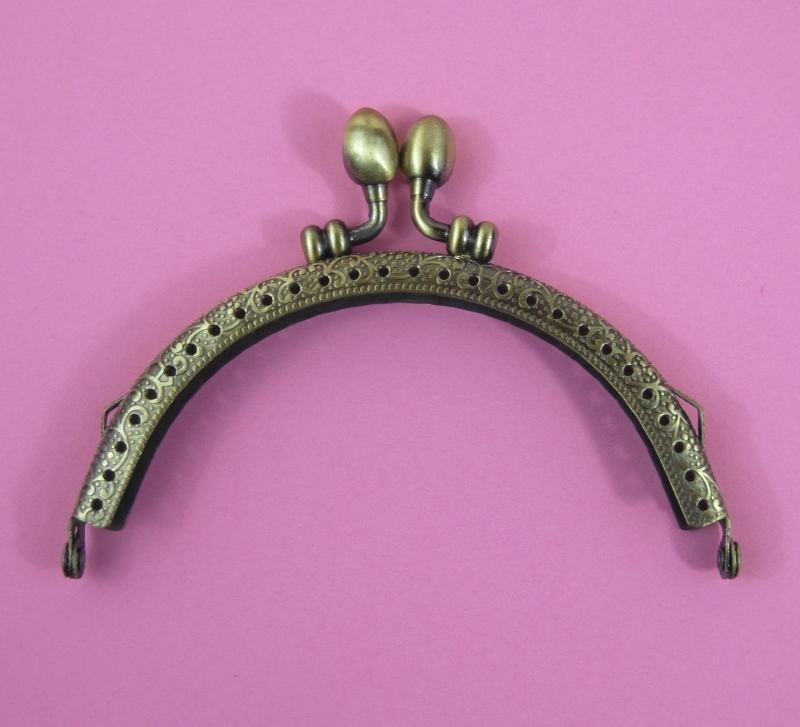 Pack of 4 5" Curved Type 14 Antique Brass Purse Clasps CelloExpress