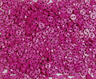 Pack of 100 Buttons - 4mm Circles - Cerise - Mini Doll Buttons for Dolls & Soft Toys Clothes