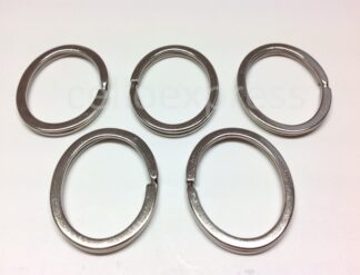 Pack of 5 - 37mm x 29mm VALUE Oval Platinum Double Loops