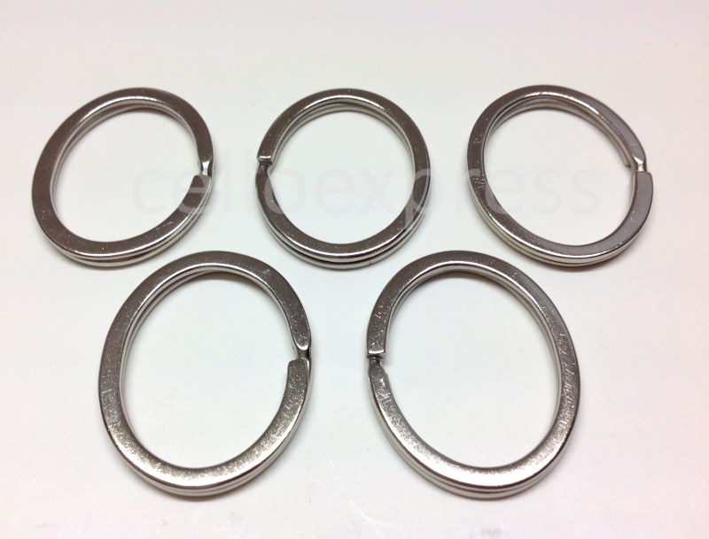 Pack of 5 - 37mm x 29mm VALUE Oval Platinum Double Loops