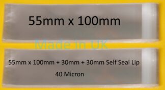 55mm x 100mm Cello Bag