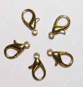 Gold Parrot Claw Clasps