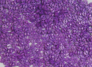 Mini Buttons 4mm Circle Lavender