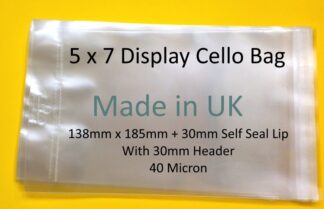 5x7 Card Display Cello Bags