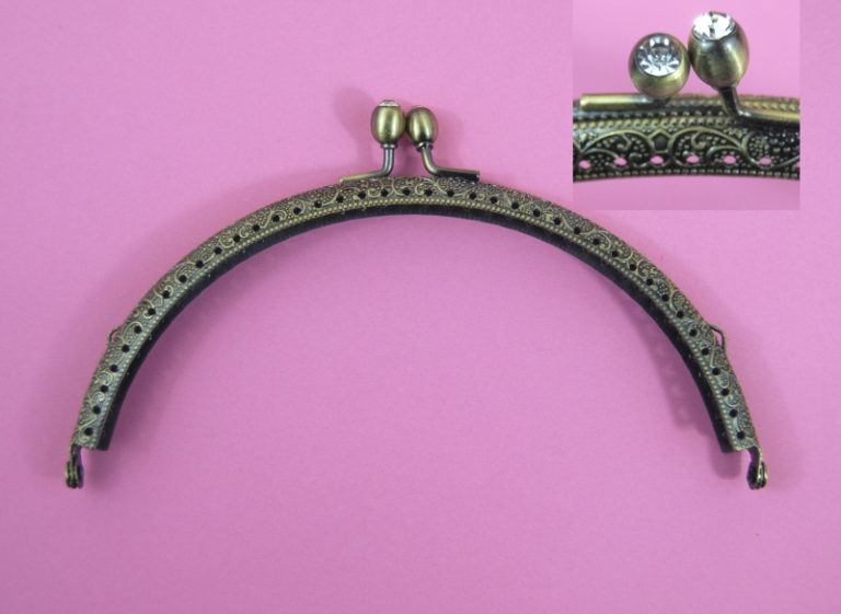 Pack of 10 6" Curved Type 15 Antique Brass Purse Clasps CelloExpress