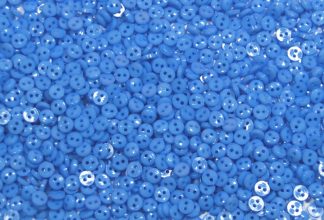 Pack of 100 Buttons - 6mm Circles - Blue - Mini Buttons For Dolls & Soft Toys Clothes