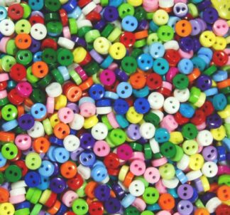 Mini Doll Buttons Assort Circles