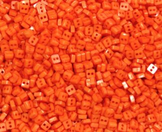 Mini Doll Buttons Orange Squares