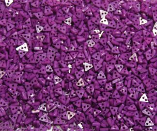 Mini Doll Button Purple Triangle