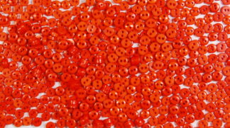 Pack of 100 Buttons - 6mm Circles - Orange -  Mini Buttons for Dolls & Soft Toys Clothes