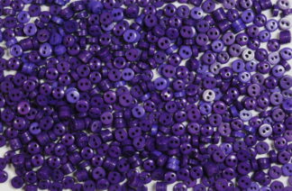 Mini Doll Buttons Purple Circles