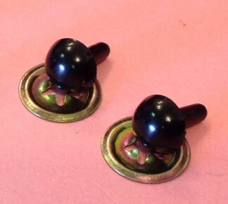 7.5mm Solid Black Metal Back Eye