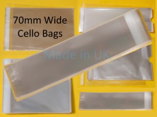 70mm Wide Cello Bags