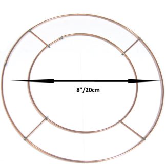 Flat Circle Metal Frame 8"/20cm - Florist Wreaths