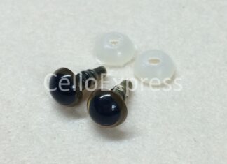 8mm Gold Glass Like Eyes