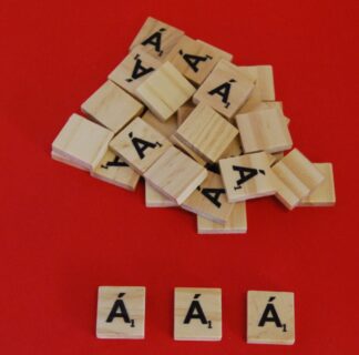 Á Letter Scrabble Tiles
