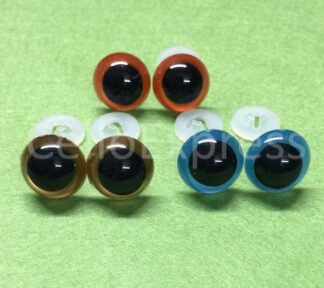 Glass Like Eyes w/Plastic Backs