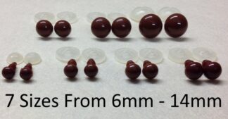Solid Brown Eyes Plastic Backs