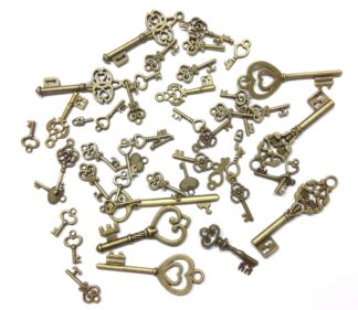 Antique Brass Steampunk Keys
