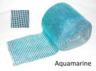 Aquamarine DiamanteEffect Ribbon