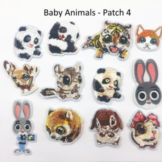 Baby Animals Set of 12 (Set 04) - Sew/Iron On Embroidered Patches