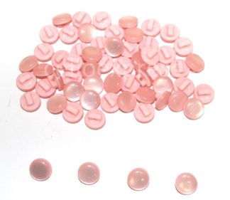 Baby Pink Mushroom Buttons - 10mm