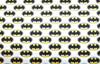 1/2m - 50cm x 140cm - Batman Symbol - Official Fabric - Various Designs