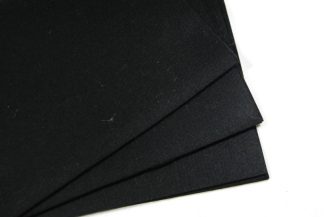 Black 6" Square - Felt Sheets - Craft Felt Material