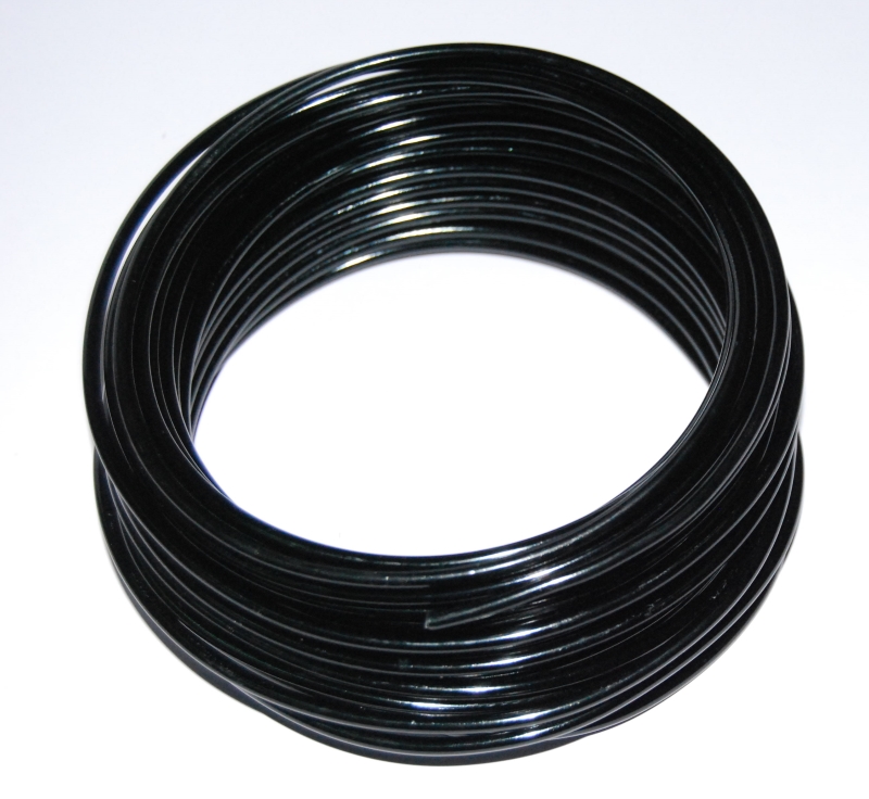 Pack of 1 - Black 3mm x 10m Aluminium Wire