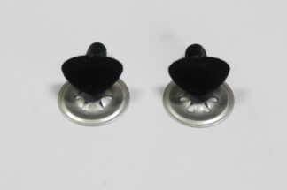 12mm Black Flock Noses