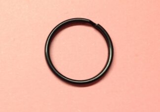 Black Double Loop Keyrings