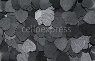 18mm Black Mini Wooden Loveheart