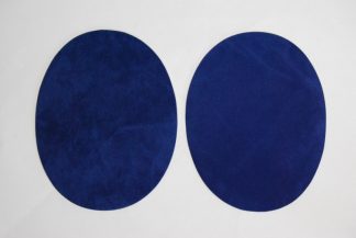 Pack of 1 Pair - Blue Iron On Elbow Patches - 140mm x 110mm