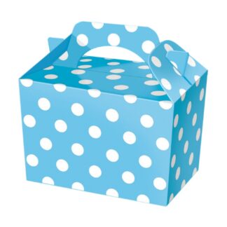 Blue Polka Dot Party Food Boxes