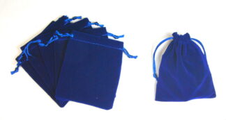 Blue - Straight Velvet Bags