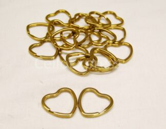 Bright Gold Heart Loops