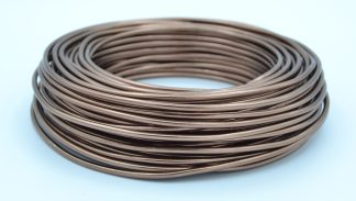 Pack of 1 - Brown 3mm x 25m Aluminium Wire