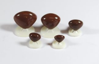 18mm Dark Brown Triangle Noses