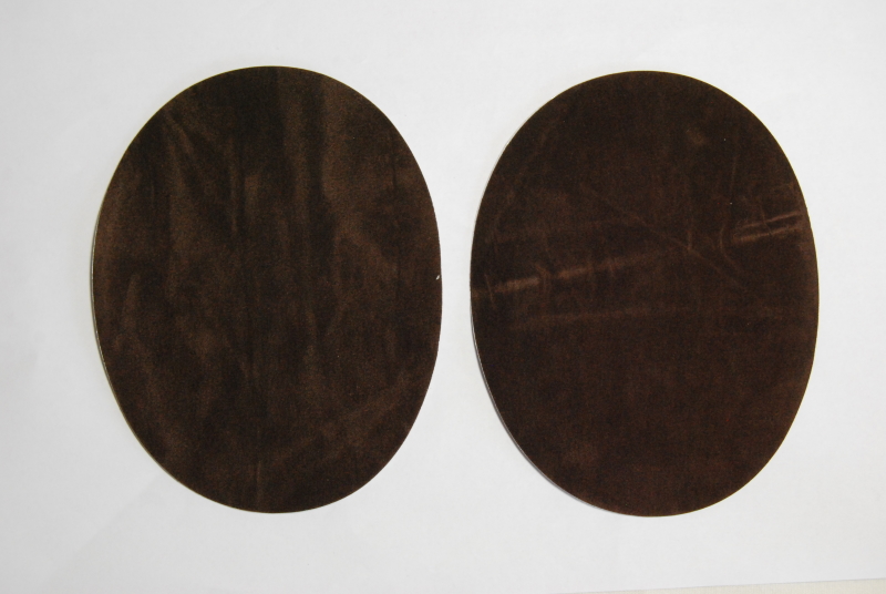 Pack of 10 Pairs - Brown Iron On Elbow Patches - 140mm x 110mm
