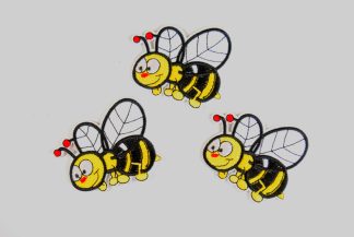 Pack of 1 Patch - Cartoon Bees - Patch 40 - Sew/Iron On Embroidered Patch