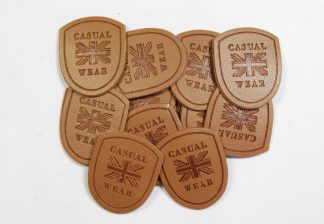 Casual Wear Faux Leather Tags - 50mm x 15mm