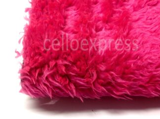 Curly Animal Fur Cerise - High Quality Fake Fur - 15mm Pile