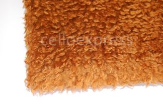 Curly Animal Fur Chestnut - High Quality Fake Fur - 15mm Pile