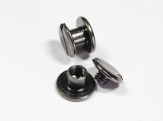 4mm Gun Metal Chicago Screws | Iron Fasteners | Interscrews | Partition Screws | Binding Posts