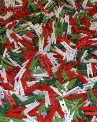 35mm Christmas Mini Wooden Pegs