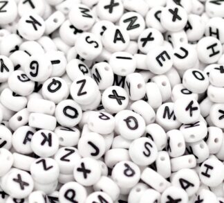 Acryclic Alphabet Beads