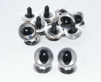 21mm Clear Cat Metal Back Eyes