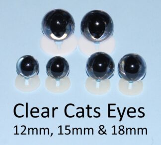 Clear Cat Eyes Plastic Backs