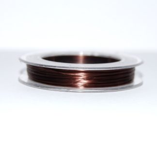 Pack of 1 Roll - 0.8mm x 10m Coconut Brown Elastic Strong & Stretchy Beading Wire