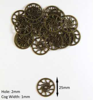 Antique Bronze 25x1x2mm